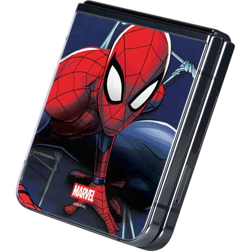 Marvel Spiderman Crawling Spiderman Galaxy Z Flip5 5G Skin