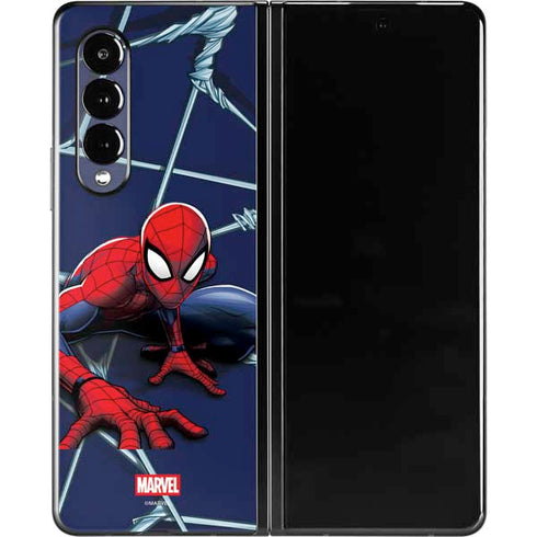 Marvel Spiderman Crawling Spiderman Galaxy Z Fold3 5G Skin