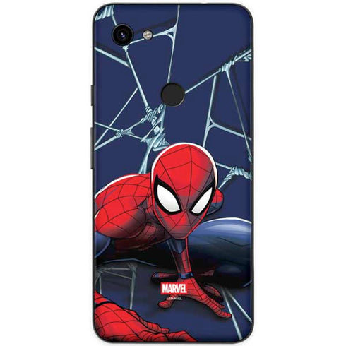 Marvel Spiderman Crawling Spiderman Google Pixel 3a Skin