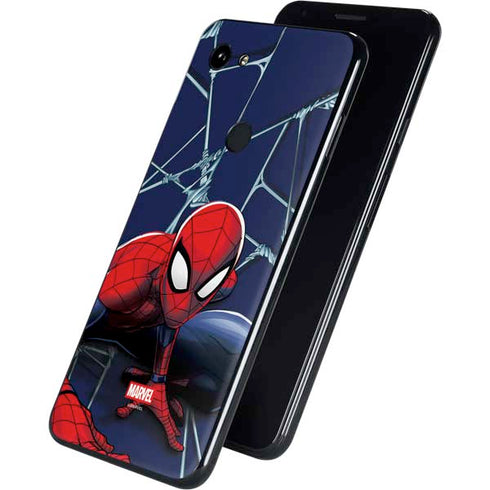 Marvel Spiderman Crawling Spiderman Google Pixel 3a Skin