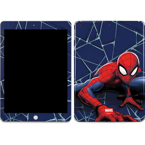Marvel Spiderman Crawling Spiderman Apple iPad Skin