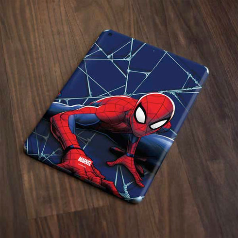 Marvel Spiderman Crawling Spiderman Apple iPad Skin