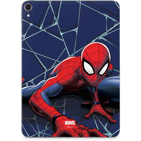 Marvel Spiderman Crawling Spiderman Apple iPad Pro Skin
