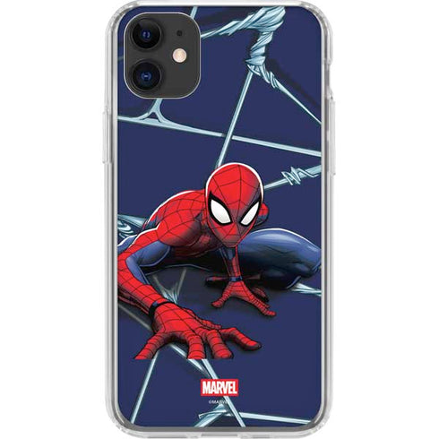 Marvel Spiderman Crawling Spiderman iPhone 11 Clear Case