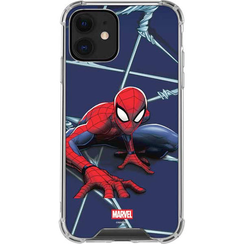 Marvel Spiderman Crawling Spiderman iPhone 12 Clear Case