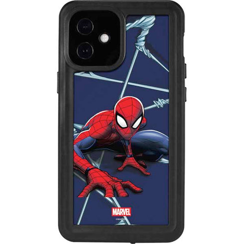 Marvel Spiderman Crawling Spiderman iPhone 12 Mini Waterproof Case