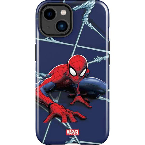 Marvel Spiderman Crawling Spiderman iPhone 14 Plus Impact Case