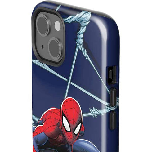 Marvel Spiderman Crawling Spiderman iPhone 14 Plus Impact Case