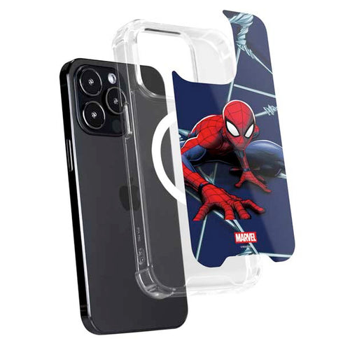 Marvel Spiderman Crawling Spiderman iPhone 14 Pro MagSafe Case