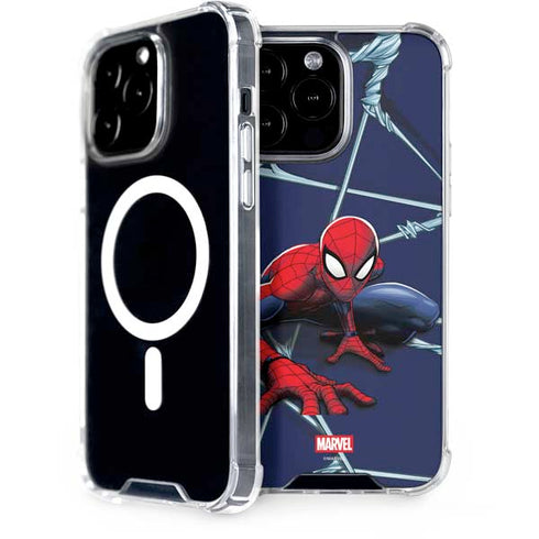 Marvel Spiderman Crawling Spiderman iPhone 14 Pro Max MagSafe Case