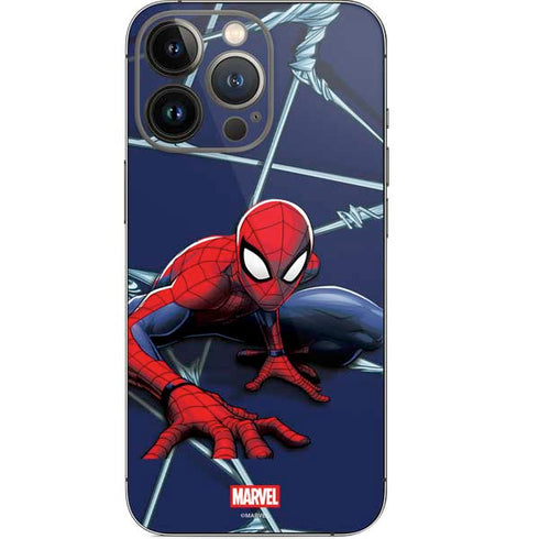 Marvel Spiderman Crawling Spiderman iPhone 14 Pro Skin