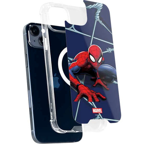 Marvel Spiderman Crawling Spiderman iPhone 15 MagSafe Case