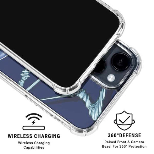 Marvel Spiderman Crawling Spiderman iPhone 15 Plus Clear Case