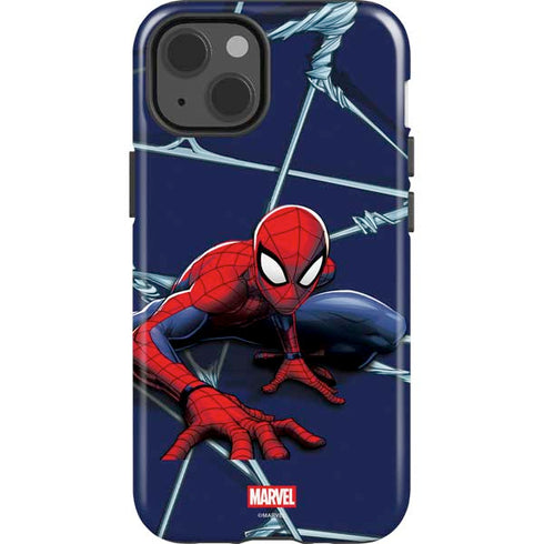 Marvel Spiderman Crawling Spiderman iPhone 15 Plus Impact Case