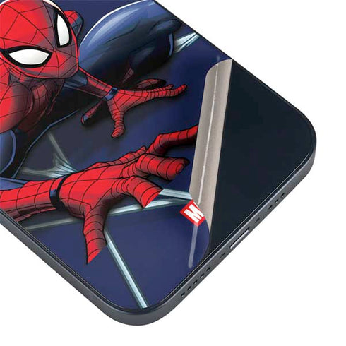 Marvel Spiderman Crawling Spiderman iPhone 15 Plus Skin