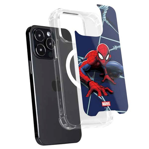 Marvel Spiderman Crawling Spiderman iPhone 15 Pro Max MagSafe Case