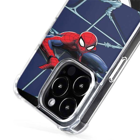 Marvel Spiderman Crawling Spiderman iPhone 15 Pro Max MagSafe Case