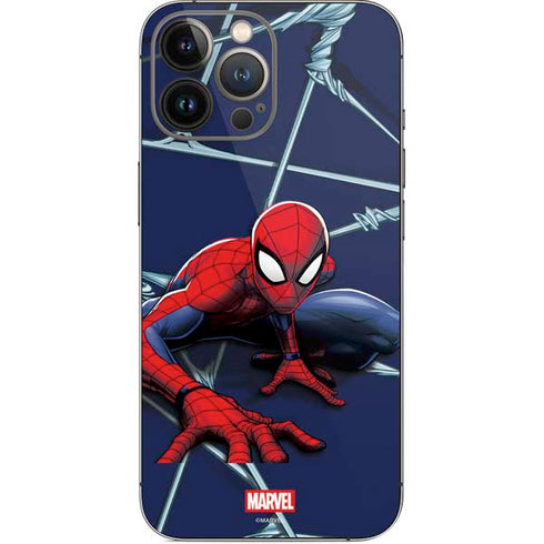 Marvel Spiderman Crawling Spiderman iPhone 15 Pro Max Skin