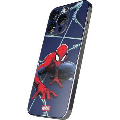 Marvel Spiderman Crawling Spiderman iPhone 15 Pro Max Skin