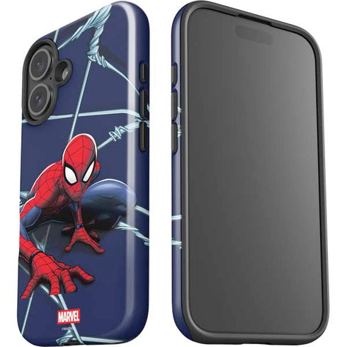 Marvel Spiderman Crawling Spiderman iPhone 16 Impact Case