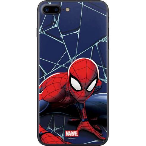 Marvel Spiderman Crawling Spiderman iPhone 8 Plus Skin