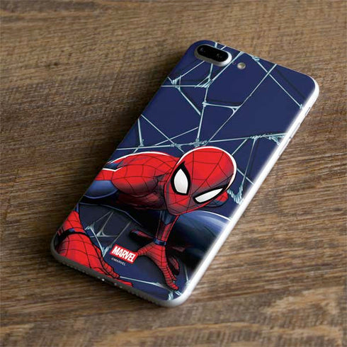 Marvel Spiderman Crawling Spiderman iPhone 8 Plus Skin