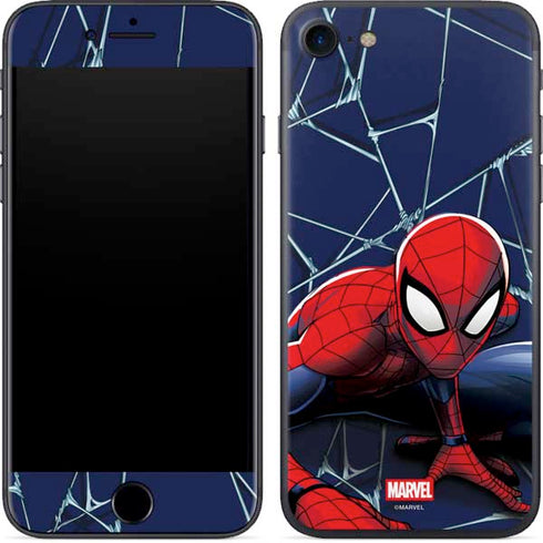 Marvel Spiderman Crawling Spiderman iPhone 8 Skin