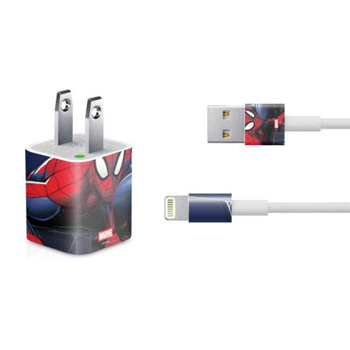 Marvel Spiderman Crawling Spiderman iPhone Charger (5W USB) Skin