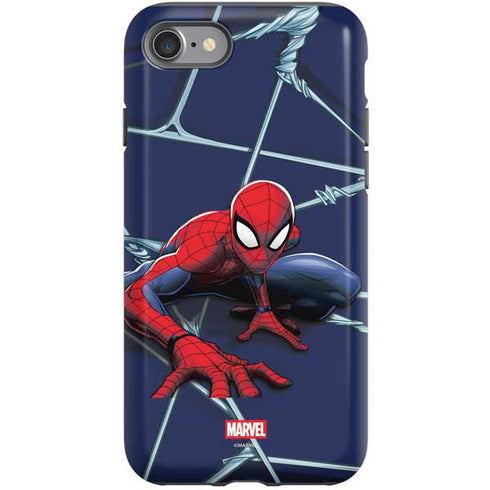 Marvel Spiderman Crawling Spiderman iPhone SE (2nd & 3rd Gen) Pro Case