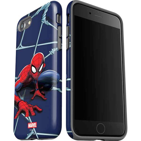 Marvel Spiderman Crawling Spiderman iPhone SE (2nd & 3rd Gen) Pro Case