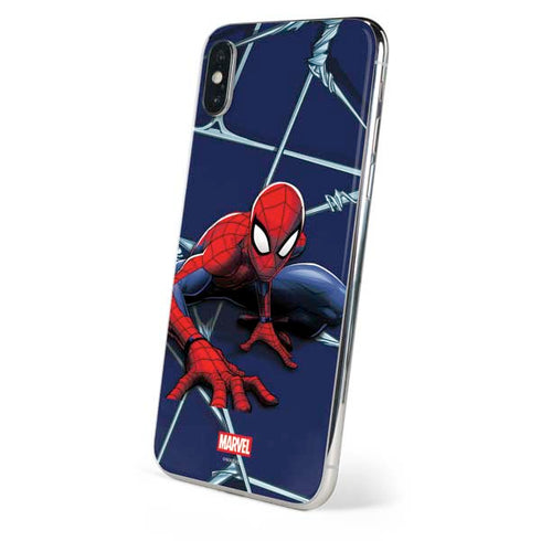 Marvel Spiderman Crawling Spiderman iPhone X Skin