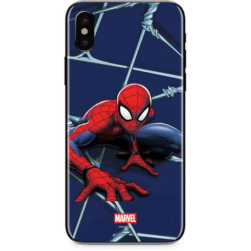 Marvel Spiderman Crawling Spiderman iPhone XS Max Skin