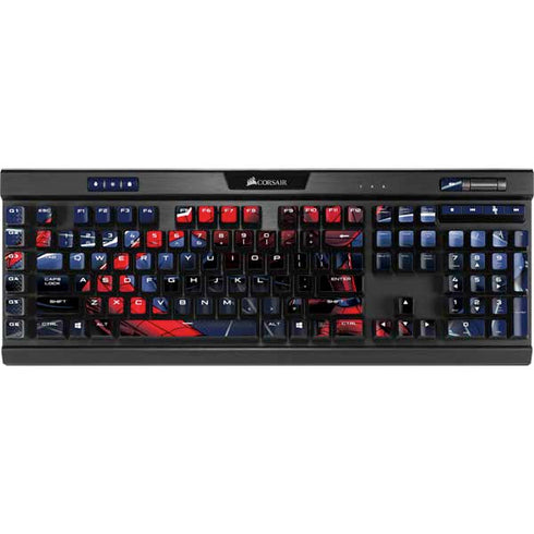 Marvel Spiderman Crawling Spiderman K95 RGB PLATINUM Mechanical Gaming Keyboard Skin