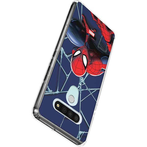 Marvel Spiderman Crawling Spiderman LG Stylo 6 Clear Case