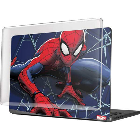 Marvel Spiderman Crawling Spiderman MacBook Pro 14in (2021-24) Case plus Skin