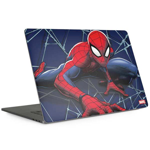 Marvel Spiderman Crawling Spiderman MacBook Skins