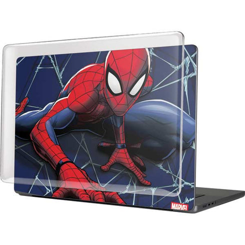 Marvel Spiderman Crawling Spiderman MacBook Pro 16in (2021-25) Case plus Skin