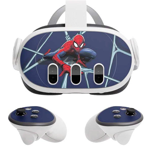 Marvel Spiderman Crawling Spiderman Meta Quest 3 Skin