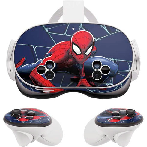 Marvel Spiderman Crawling Spiderman Meta Quest 3S Skin