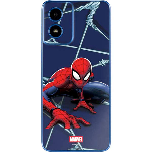 Marvel Spiderman Crawling Spiderman Moto G Play 4G (2024) Skin