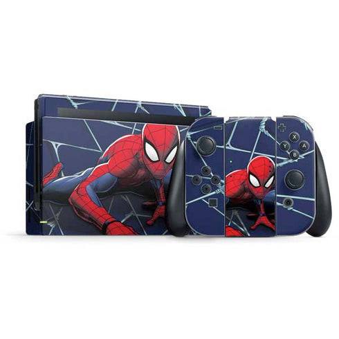 Marvel Spiderman Crawling Spiderman Nintendo Switch Bundle Skin