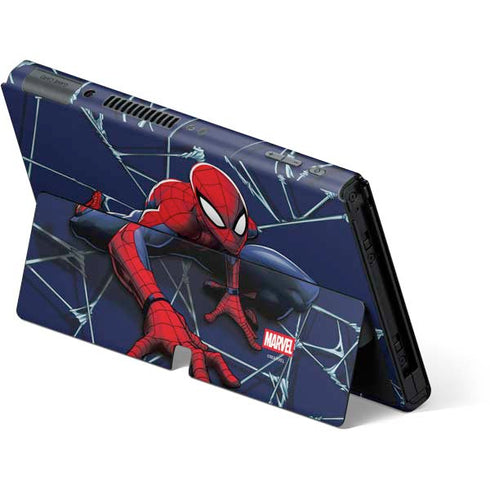 Marvel Spiderman Crawling Spiderman Nintendo Switch OLED (2021) Skin