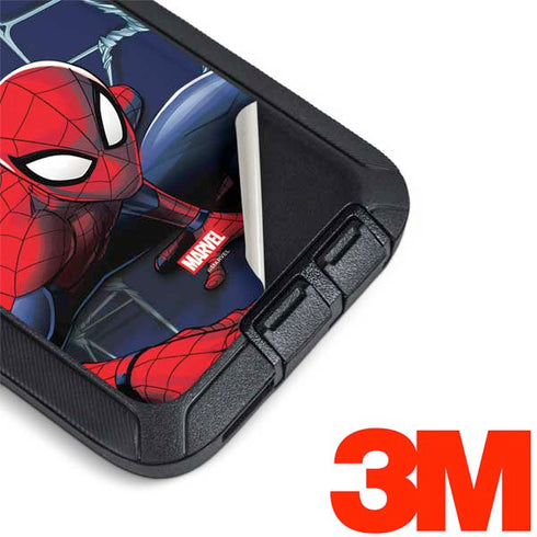 Marvel Spiderman Crawling Spiderman Otterbox Defender Galaxy Skin