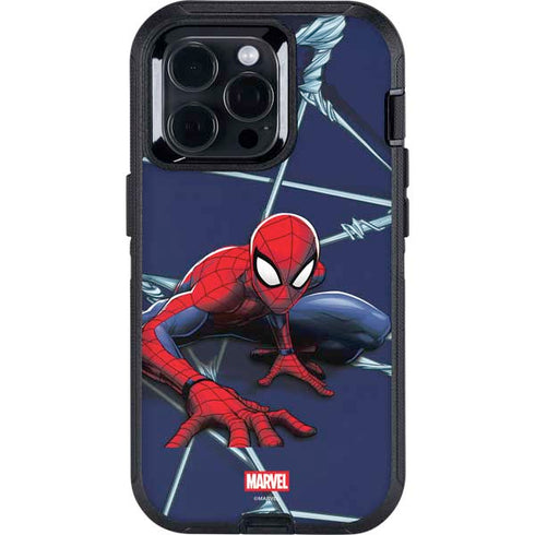 Marvel Spiderman Crawling Spiderman Otterbox Defender iPhone Skin
