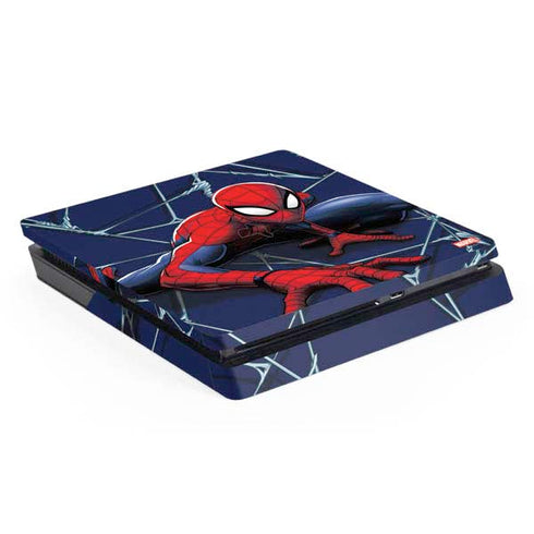 Marvel Spiderman Crawling Spiderman PS4 Slim Skin