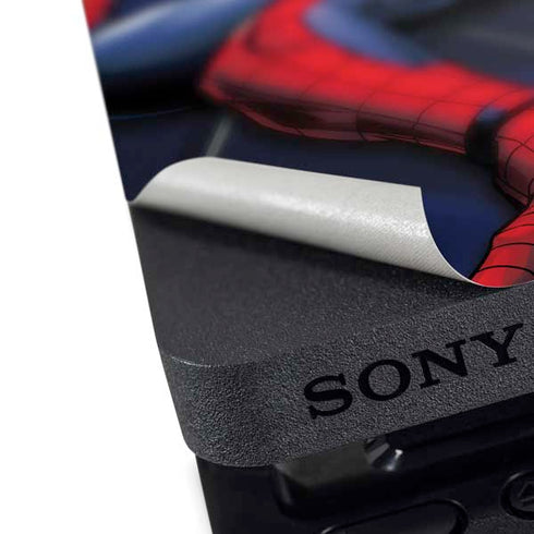 Marvel Spiderman Crawling Spiderman PS4 Slim Skin
