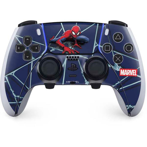 Marvel Spiderman Crawling Spiderman PS5 DualSense Edge Pro Controller Skin