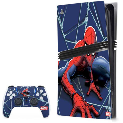 Marvel Spiderman Crawling Spiderman PS5 Pro Bundle Skin