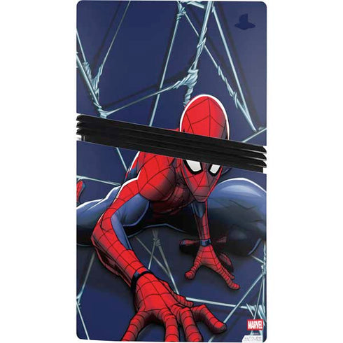 Marvel Spiderman Crawling Spiderman PS5 Pro Console Skin
