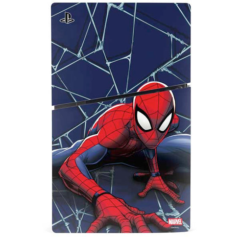 Marvel Spiderman Crawling Spiderman PS5 Slim Digital Edition Bundle Skin